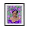 Stupell Industries Floral Reverie Frida Framed Print Under Glass, design by Lynnda Rakos